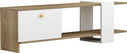 TV Stand Henriette White L120xW25xH37cm