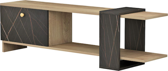 Henriette Schwarzer Marmor M120xT25xH37cm TV-Ständer