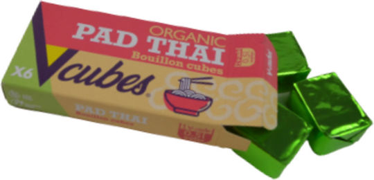 Organic Instant Mix Vegan Kύβοι Pad Thai Bouillon Cube Gluten Free 72gr