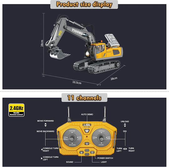 11 Kanäle Ferngesteuerter Excavator