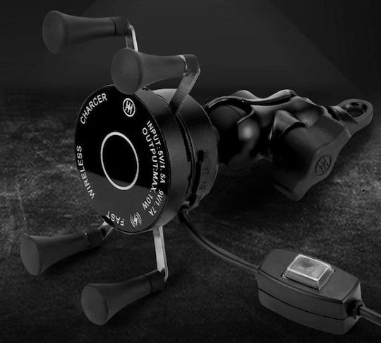 Motowolf Suport Telefon Mobil Moto Cu Braț Reglabil 3.5-6" Pentru Oglindă