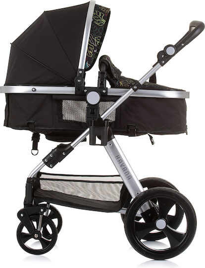 Chipolino Havana Бебешка количка 2 в 1 Obsidian/Leaves