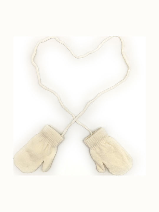 Kinderhandschuhe MItten Weiß