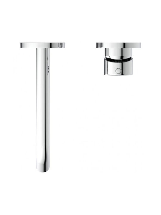 Ideal Standard Ceraline Built-in Mixer & Spout Set for for Bathroom Sink 1 Exit Silver