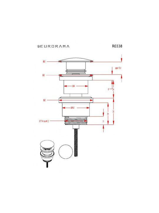 Armando Vicario Glam Set Mixer & Gură Îngropată pentru Lavabo Black Matt