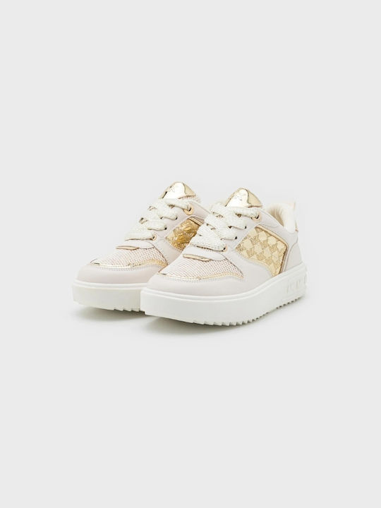 Michael Kors Kinder-Sneaker White / Gold