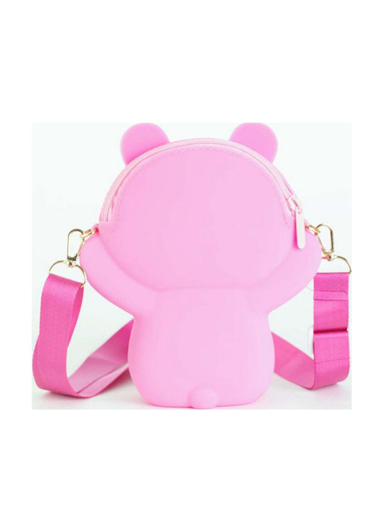Kinder Rucksack Umhängetasche Rosa Dunkelrosa