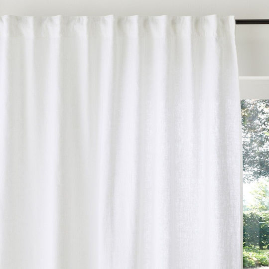 La Redoute Interieurs Fenster mit Bleistiftfalten Weiß 350339878_10465_45