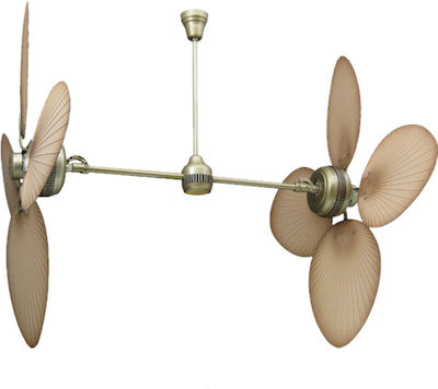 Aca 4TS52HAB Deckenventilator 132cm mit Licht und Fernbedienung