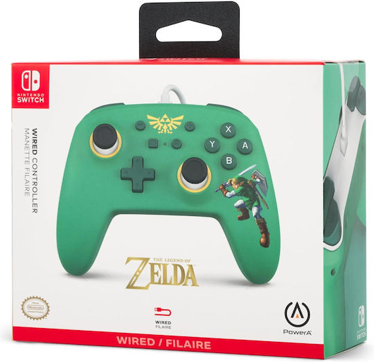 PowerA Gamepad Cu Fir Pentru Switch Hyrule Defender