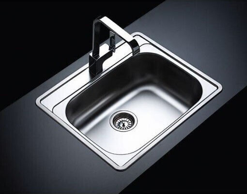 Donau DE 145 Ένθετος Inox Σατινέ Μ50xΠ60cm Ασημί