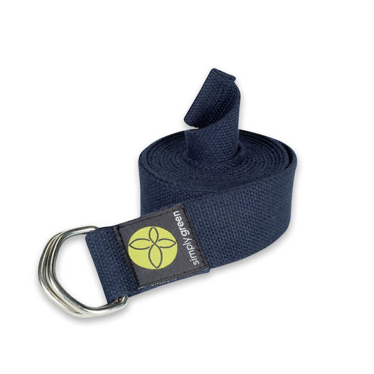 Simply Green Yoga Belt in Blue Color