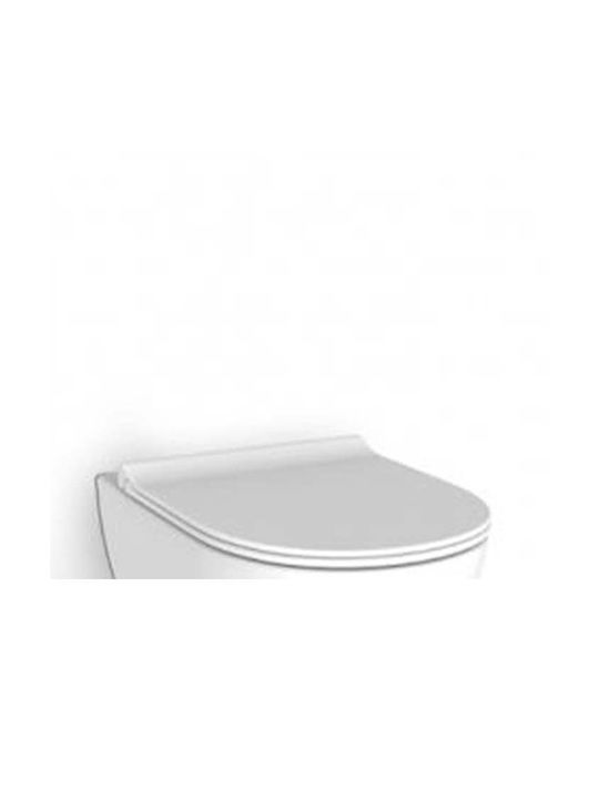 Bianco Ceramica Remo Καπάκι Λεκάνης Slim Soft Close από Βακελίτη 45x36.5cm Λευκό