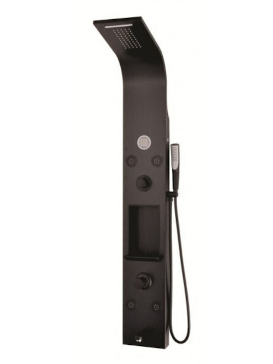 Inter Ceramic ICSH 3856 Duschsäule 150cm Schwarze