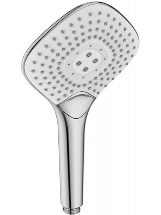 Ideal Standard Ceratherm T100 Ρυθμιζόμενη Στήλη Ντουζ με Μπαταρία 123-151.6cm Ασημί