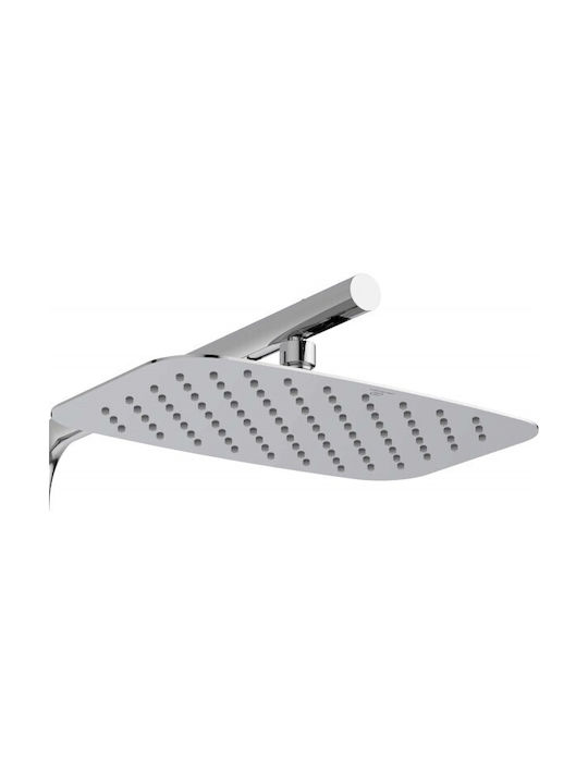 Ideal Standard Ceratherm T100 Adjustable Shower Column with Bathtub Mixer 123-151.6cm Silver