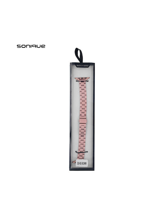 Sonique Classic Λουράκι Ανοξείδωτο Ατσάλι Ροζ Χρυσό ( Apple Watch 38/40/41mm )