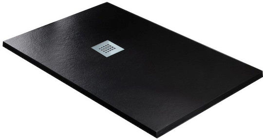Sanitec Flat Κεραμική Ντουζιέρα 150x80cm Λευκή