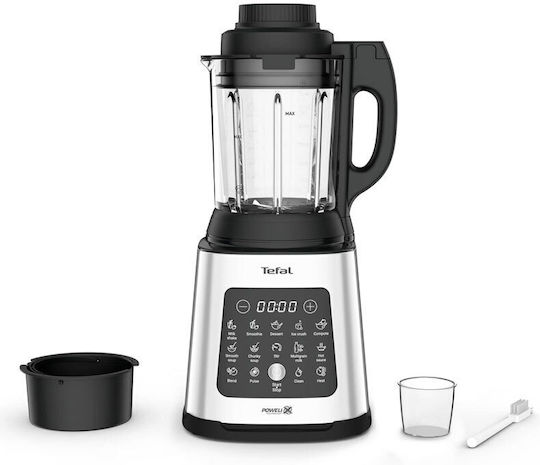 Tefal PerfectMix Cook Блендер с Голяма Стъклена Кана 2 л 1400W Сребрист