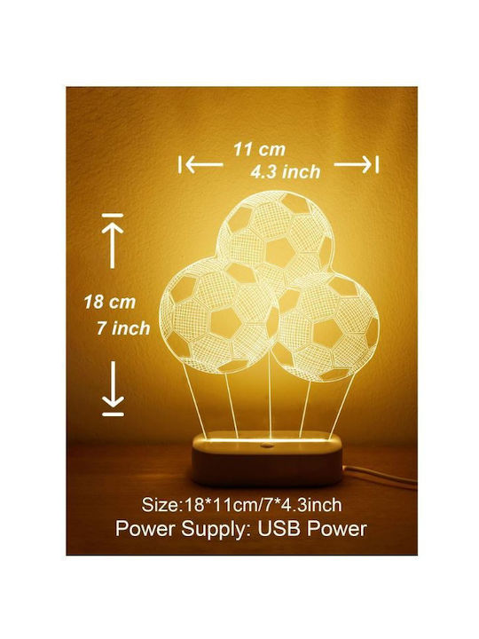 Markadoro Decorative Lamp 3D Illusion LED Transparent