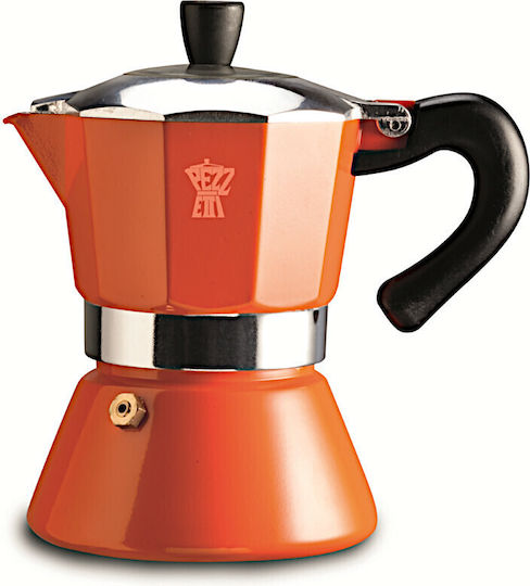 Pezzetti Espresso Ηλεκτρικό Μπρίκι Espresso 3cups Πορτοκαλί