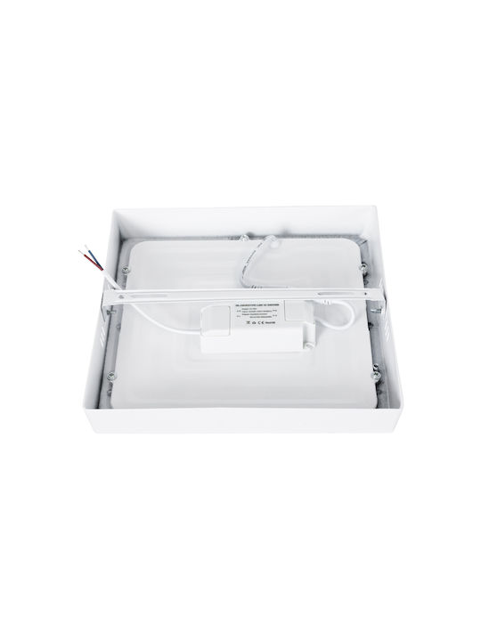 GloboStar Rundes Außen-LED-Panel 20W mit Warmweißem Licht 2700K 22cm