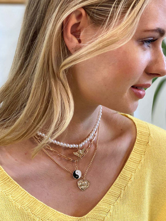 Achilleas Accessories Dreifach Vergoldete Halskette Achilleas Accessories Dreifach Vergoldete Halskette