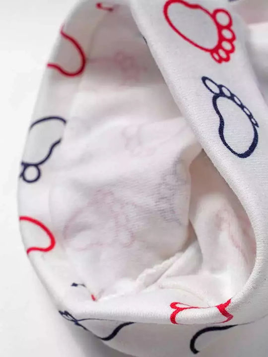 Stoff Kinder Beanie Weiß für Neugeborene Stoff Kinder Beanie Weiß für Neugeborene