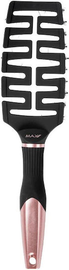 Max Pro Χτένα Μαλλιών Ροζ Χρυσή