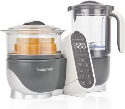 Babymoov Food Steamer with Blender with 2 Steaming Decks 2.2lt
