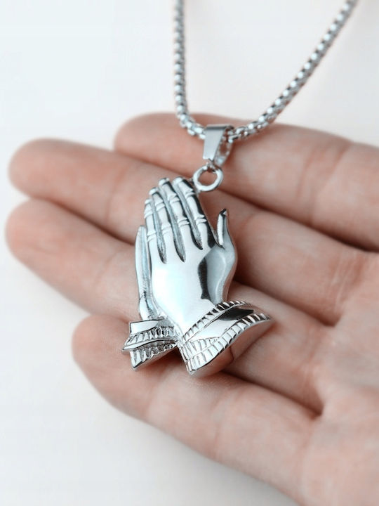 Hands Praying Κολιέ από Ατσάλι
