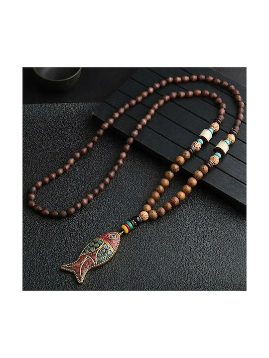 Nepal Buddhist Mala Colier cu Perle