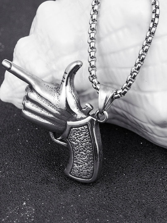 Hand Revolver Κολιέ