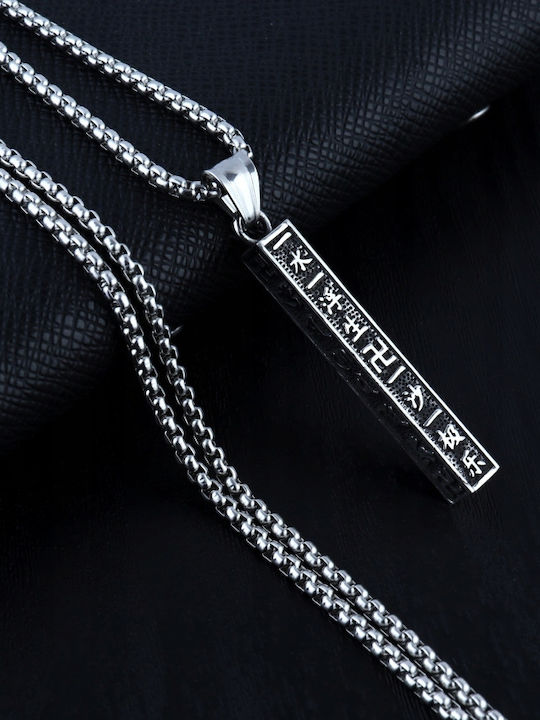 Amulet Symbol Κολιέ από Ατσάλι