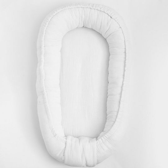 New Baby Бебешка възглавница-гнездо Бял 50x80бр