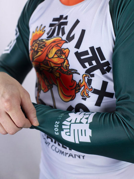 Koarena Koarena Samurai Chicken Тениска KAR102 за Джиу-джицу Бяла