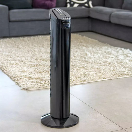 Klausberg Ventilator Turm 45W mit Fernbedienung Schwarze