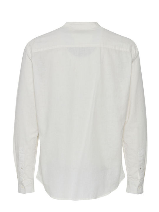 Blend Linen Shirt White