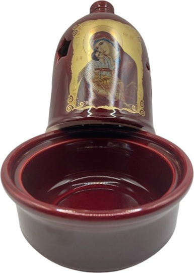 Tisch-Öllampe Keramik 19.5x11.5x11.5εκ. POR-17609