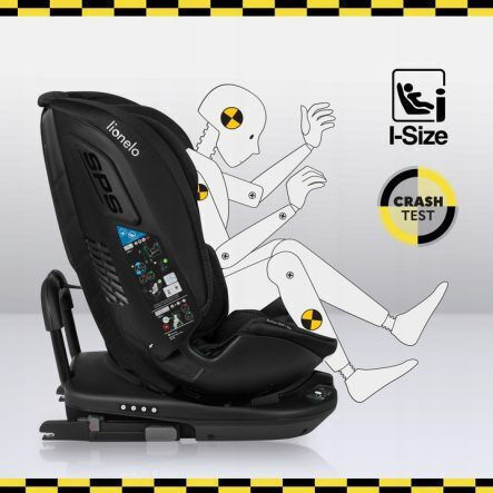 Lionelo Bastian Rwf Scaun Auto pentru Copii i-Size cu Isofix Carbon negru 0-36 kg