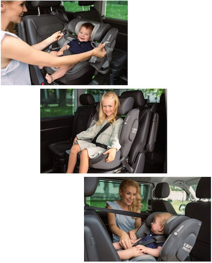 One 360° S Car Seat i-Size with Isofix All Black 0-36 kg
