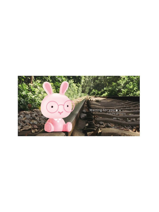 Decobebe LED Kinder Dekorative Lampe Rabbit Rosa