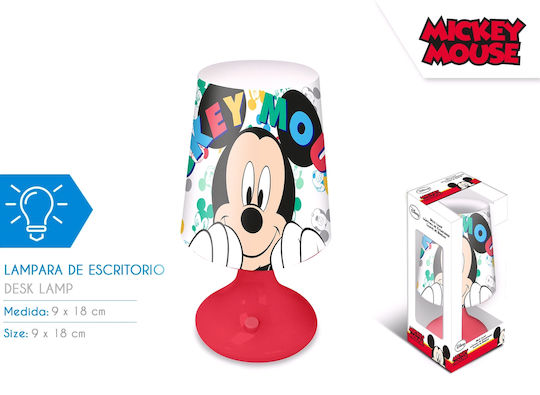 Disney Led Παιδικό Φωτιστικό Πορτατίφ Mickey Mini Πολύχρωμο 9x9x18εκ.