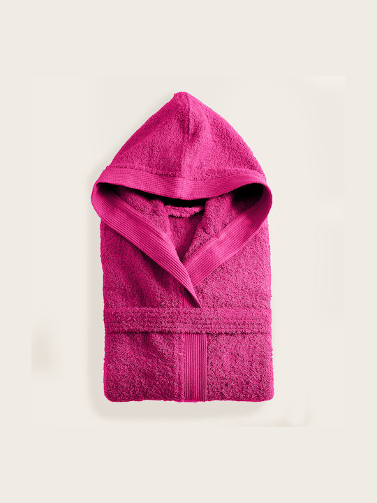 Rythmos Hooded Bathrobe Fuchsia 420gr/m²