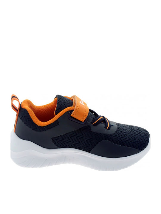 Softy Evolve Kids Sports Shoes Running with Hoop & Loop Closure Black