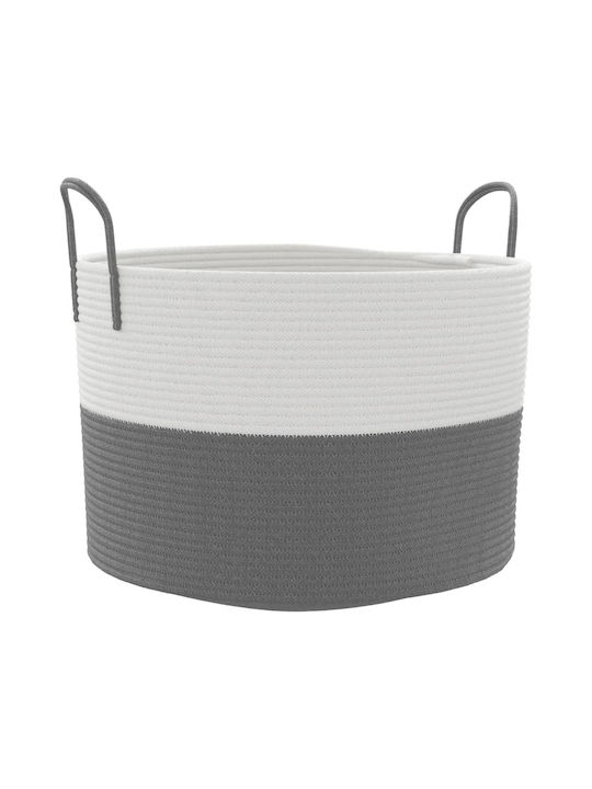 vidaXL Aufbewahrungskorb Stoff Gray 51x51x33cm 1Stück