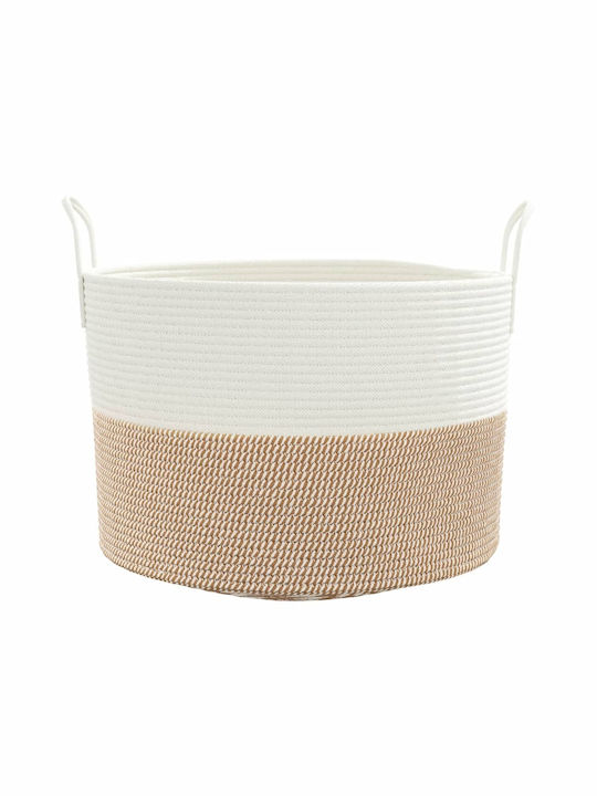 vidaXL Storage Basket Fabric Brown 51x51x33cm 1pcs
