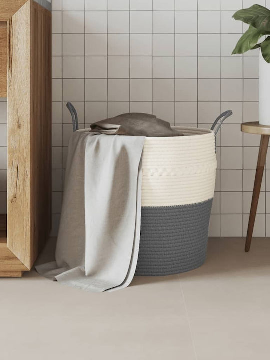 vidaXL Storage Basket Fabric Gray 43x43x38cm 1pcs