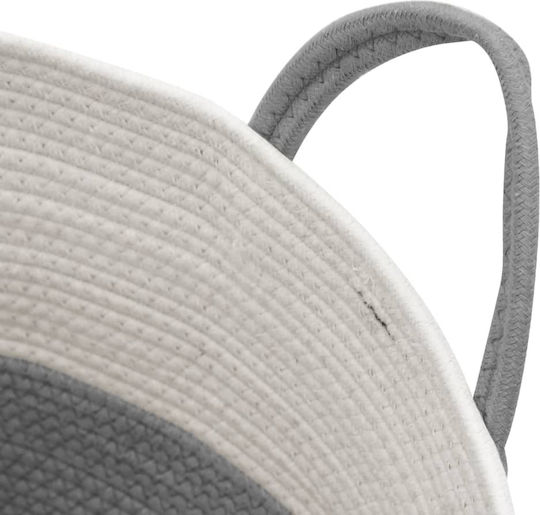 vidaXL Coș de Depozitare Tesatura Gri 51x51x33cm 1buc