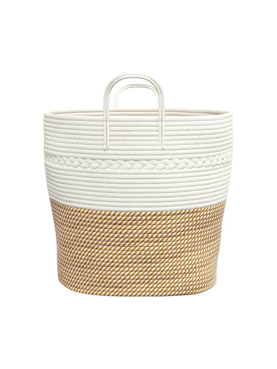 vidaXL Storage Basket Fabric Brown 43x43x38cm 1pcs
